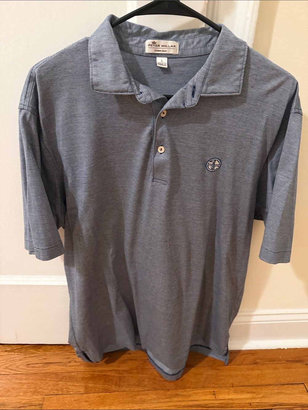 Peter Millar Men’s Heathered Slate Blue Polo